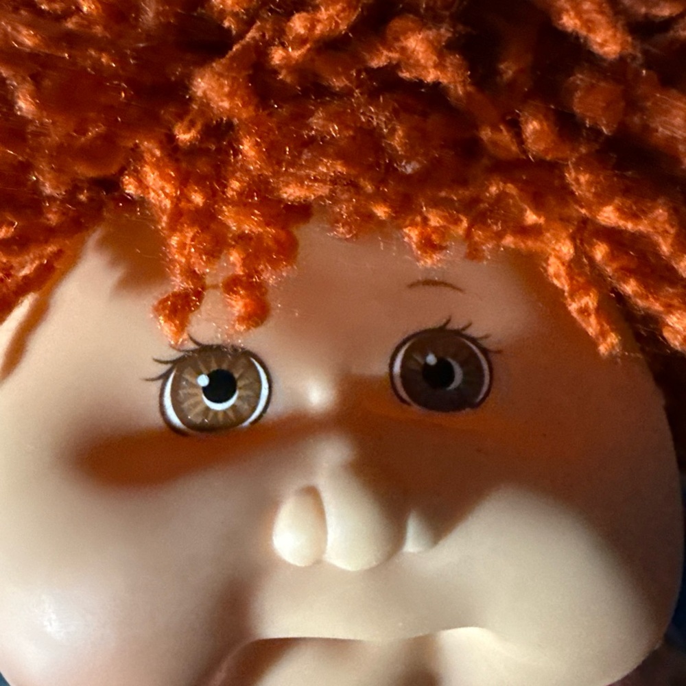 Adorable Red-Haired 1996 Olympic cabbage patch Doll with Floral Dress - Picture 4 of 4